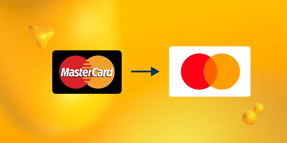 Old and new logo for Mastercard.