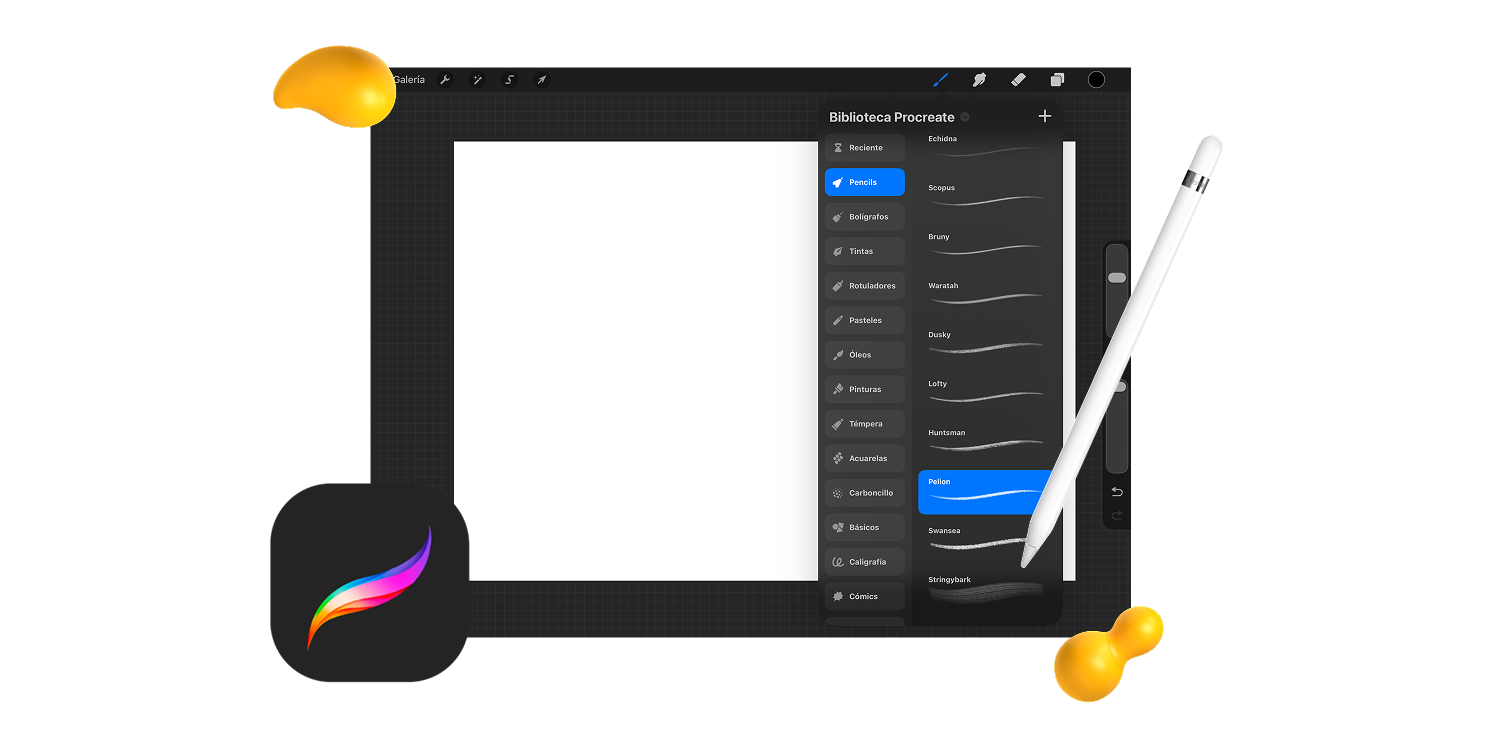 Designity review of Procreate graphic design software featuring its design interface and creative tools.