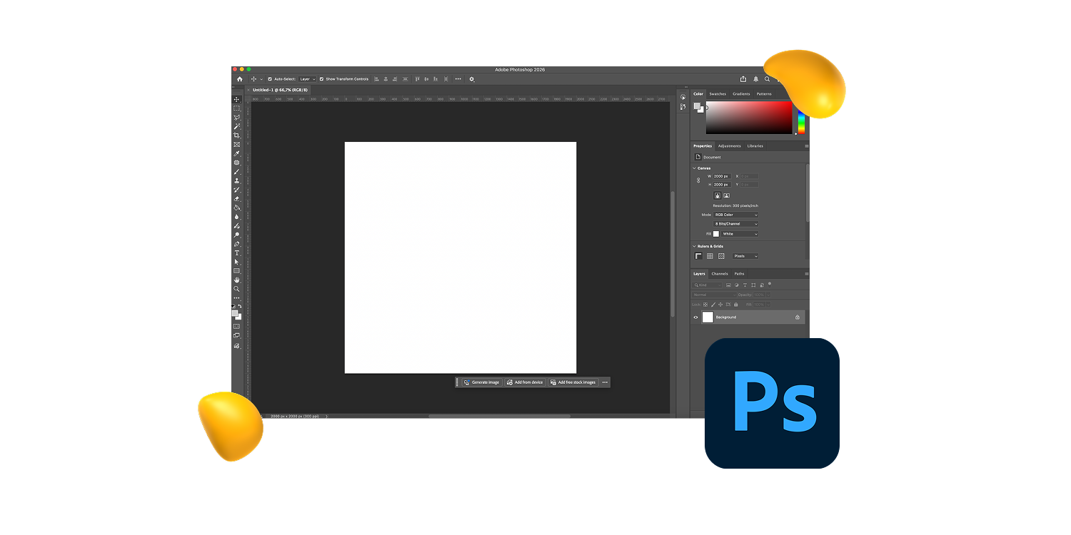Designity review of Adobe Photoshop graphic design software featuring its design interface and creative tools.