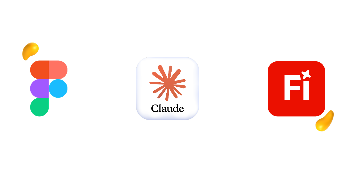 Designity graphic showing Figma, Claude, and Adobe Firefly as an AI-focused ui ux design trend for creative workflows.