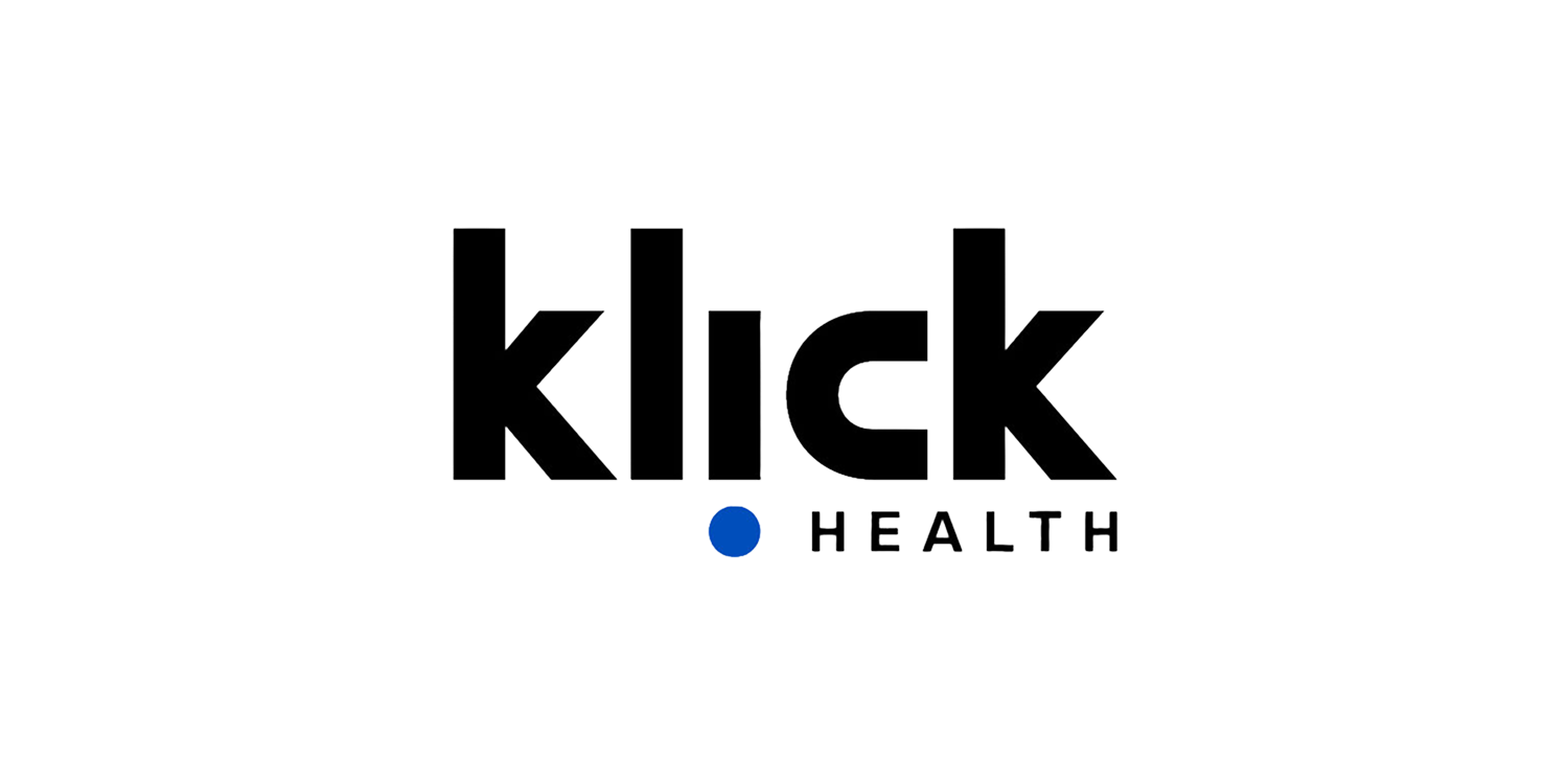 Klick Health logo featured alongside Designity in our guide to creative services for healthcare industry teams.