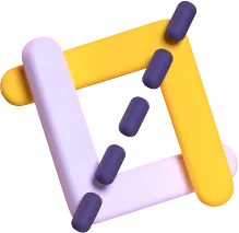 A 3D illustration of the graphic design cropping tool.