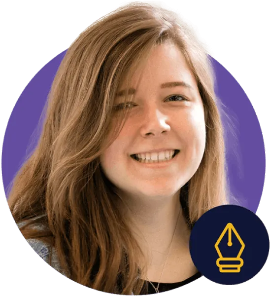 A headshot of Designity Creative, Sarah G.