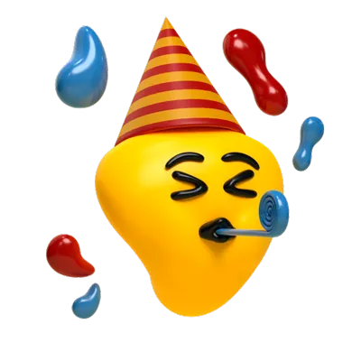A party-hat-wearing emoji who’s thrilled that Designity is hiring the top 3% of us-based creatives.