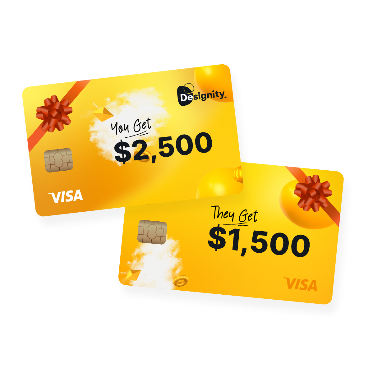 A bearded man wearing Designity yellow and shouting into a megaphone.