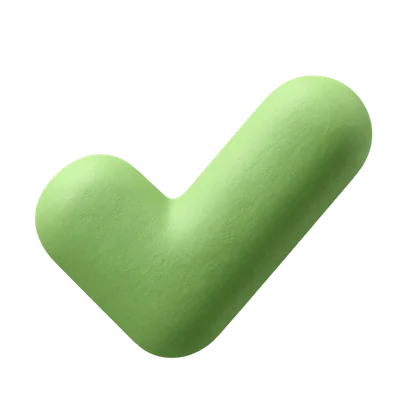 A green checkmark showing that Designity fulfills all the needs listed in the table above.