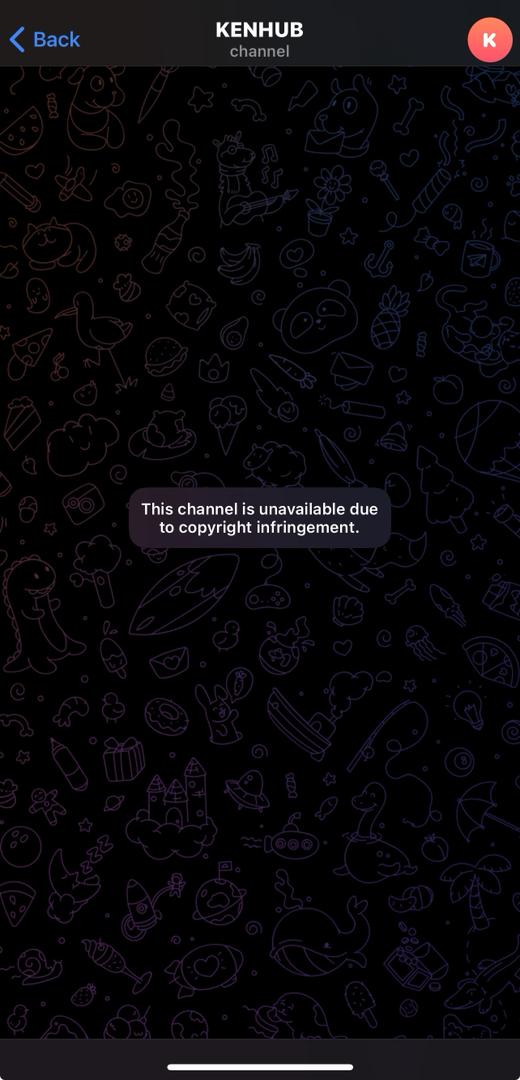 Screenshot showing a third successful takedown for a client's content on Telegram