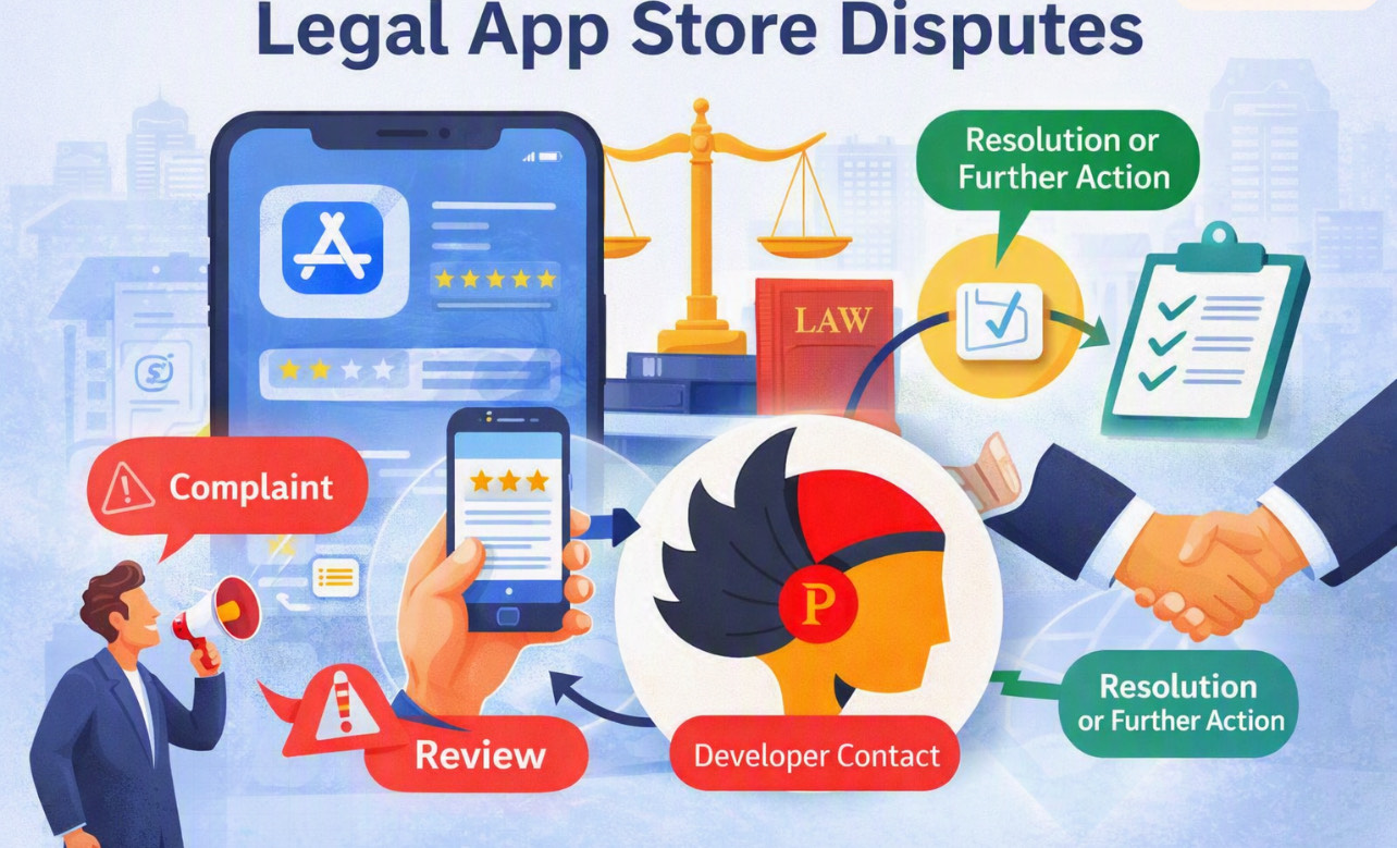App Store IP takedown process diagram