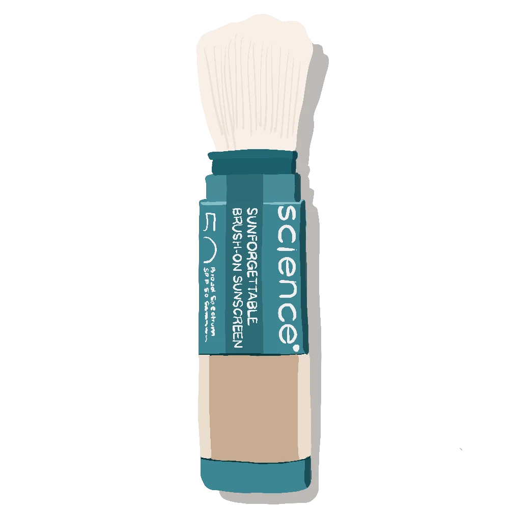 Colorescience Sunforgettable Total Protection Brush-on Shield SPF 50, available at Esthetics Center.