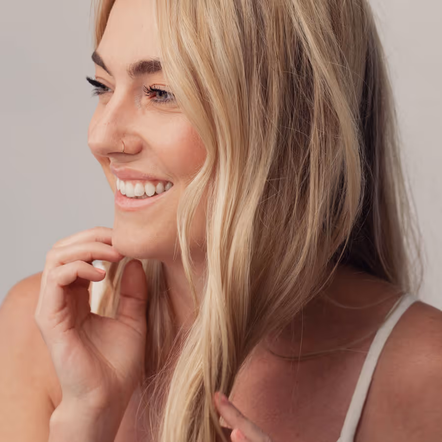 Beautiful woman smiling