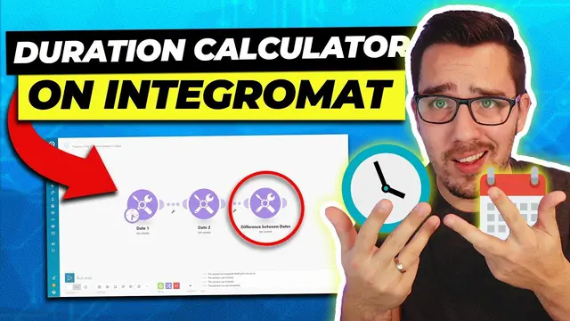 Calculate Duration between two Dates in Make (formerly Integromat) 2021