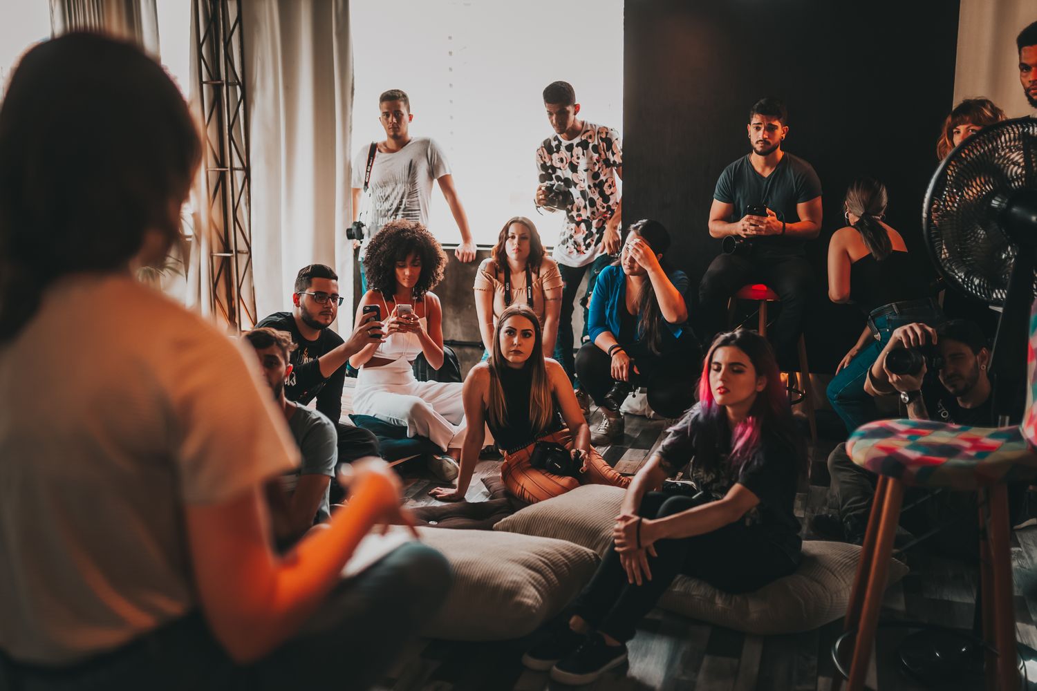 Attendees connecting at an event
