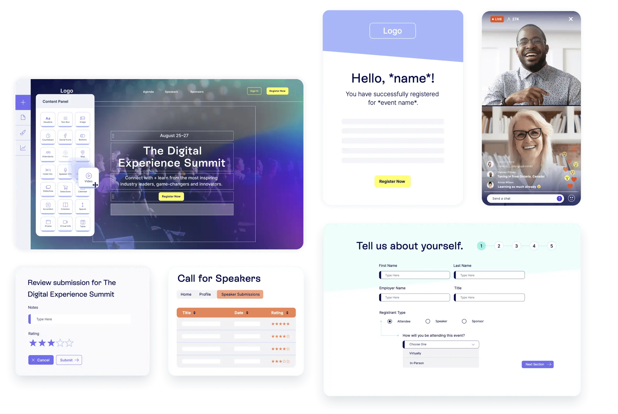 Swoogo event registration software