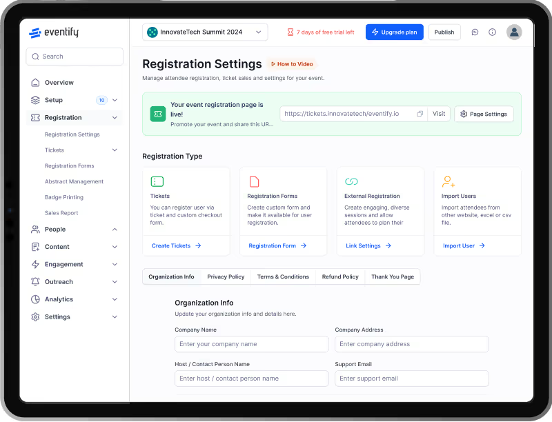 Eventify virtual event platform for hosting virtual events