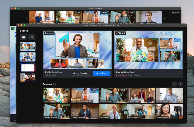 Zoom Events virtual conference platform screenshot