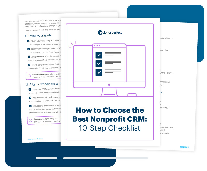 DonorPerfect donor and campaign reporting interface