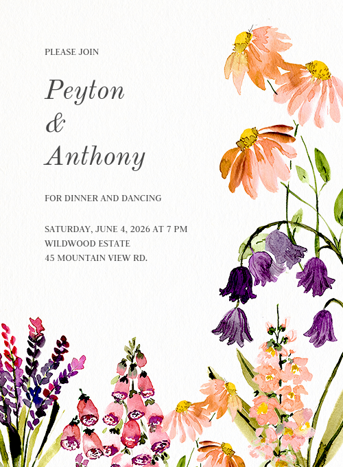 Bright Blooms (Reception)