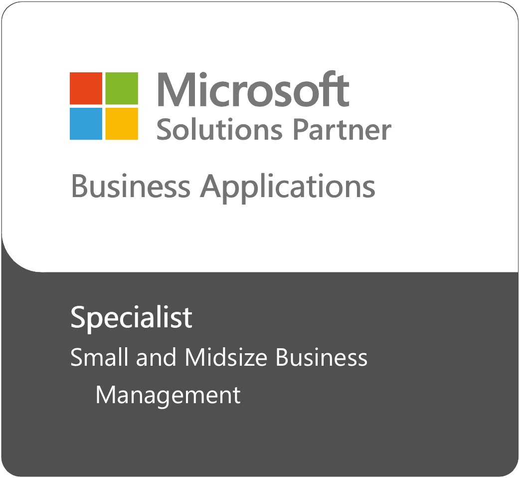 Microsoft Solutions Partner Business Applications for Specialist in Small & Midsize Business Management Logo
