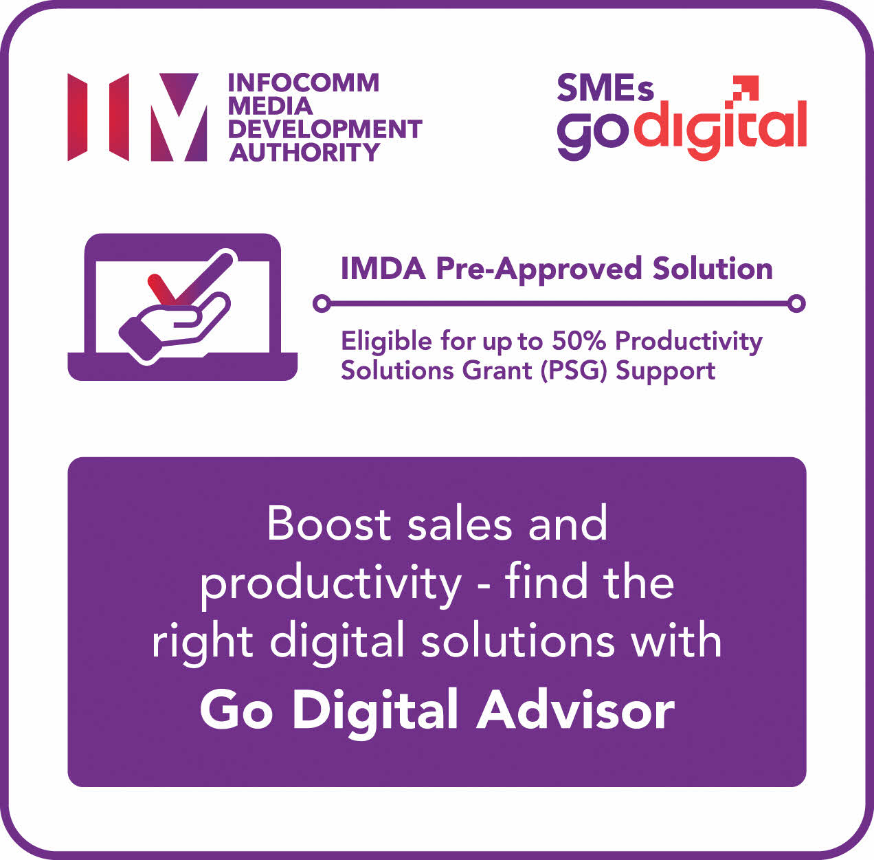 Logo Lockup for IMDA Pre-Approved Solution