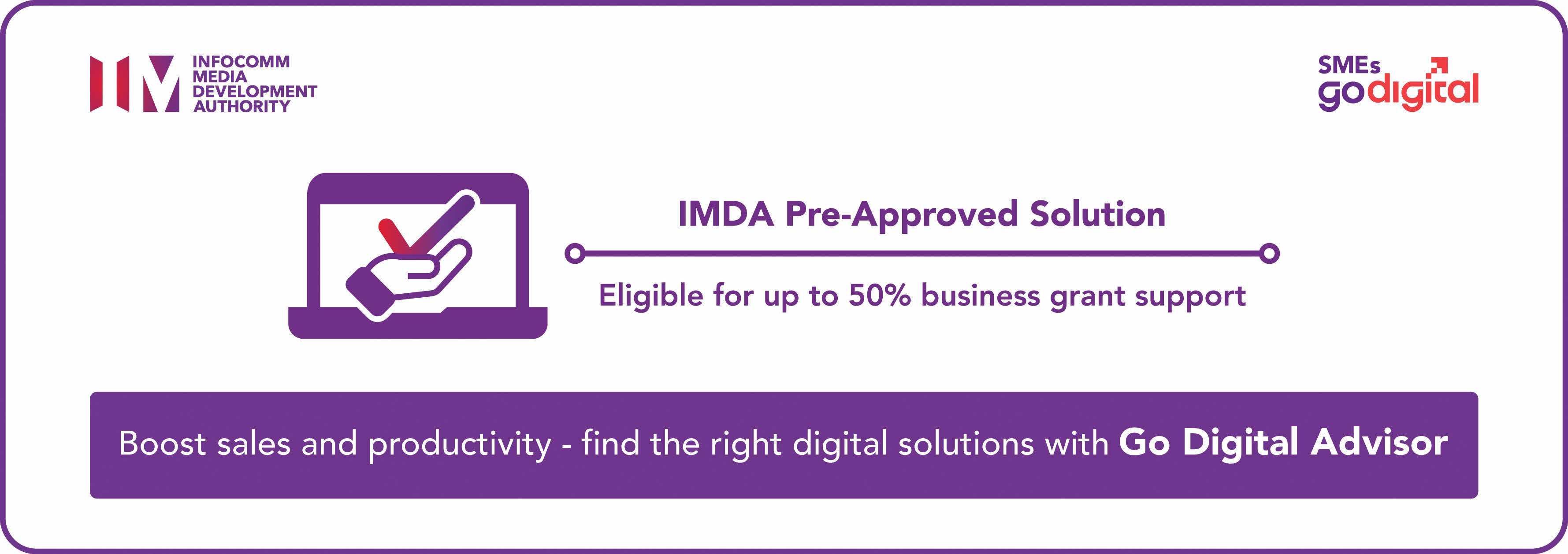 Logo Lockup for IMDA Pre-Approved Solution