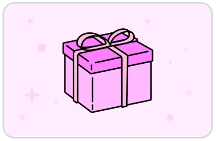 Gift card design: reindeer