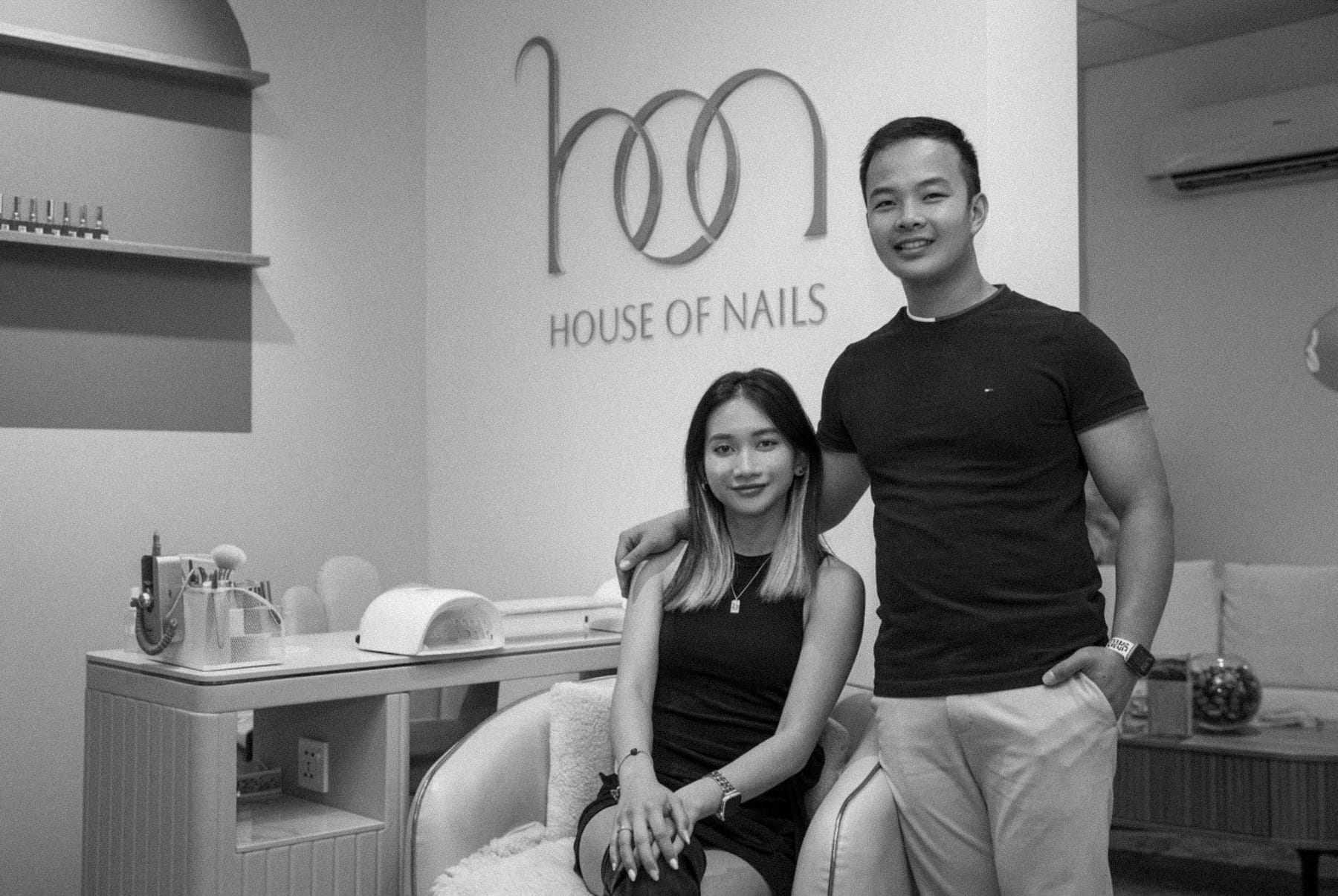 Nghi Dinh and Tri Phung, founders of 1999 House of Nails, in the Manchester Street salon