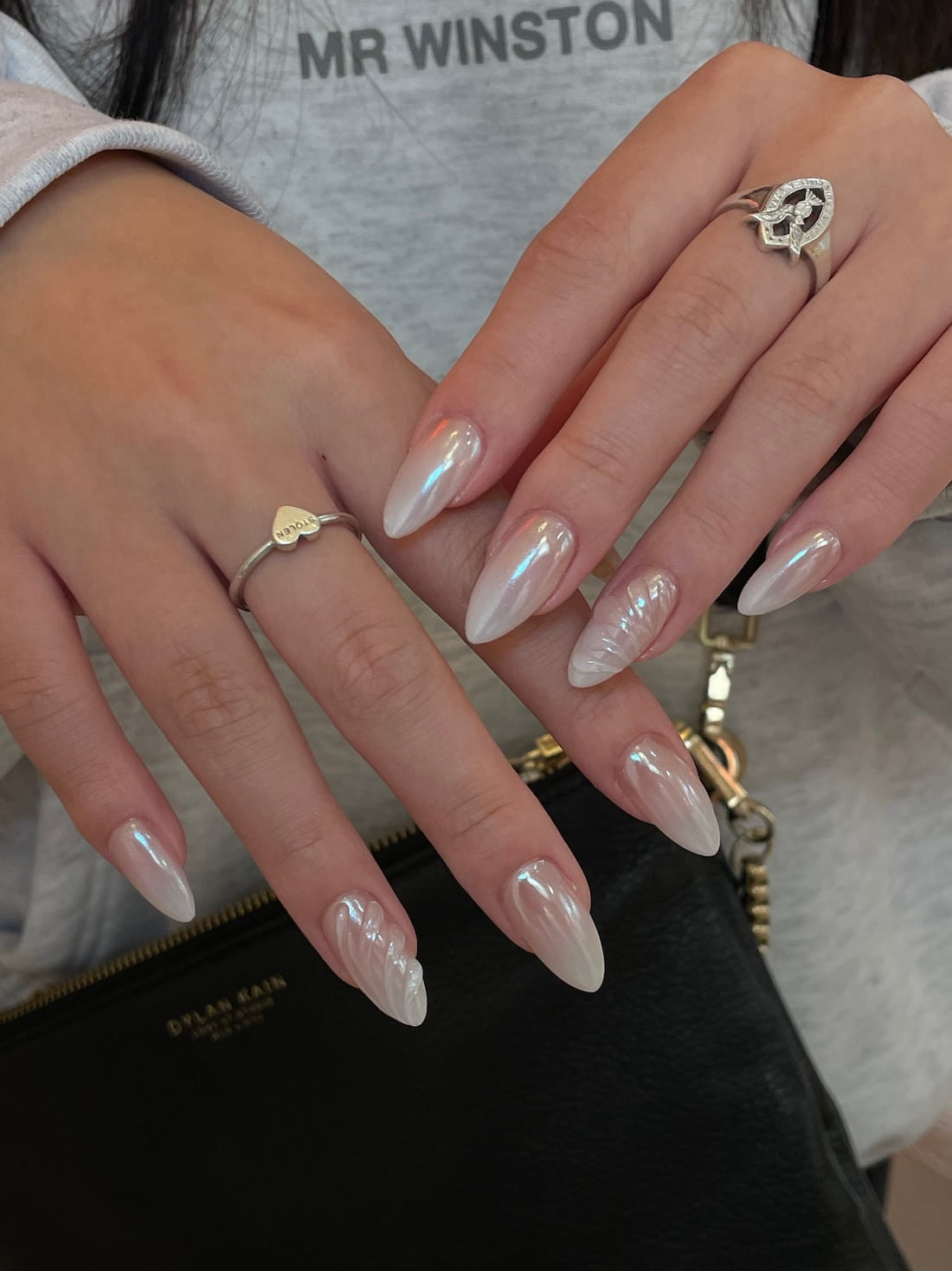 Hands with Gel-X nail extensions done at 1999 House of Nails