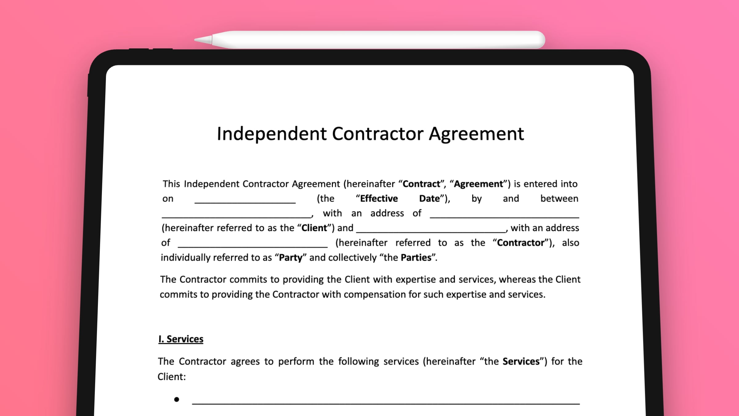Independent Contractor Agreement