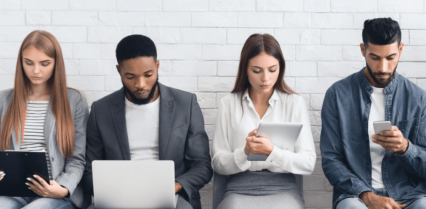 Candidates waiting for a job interview - Self-Employed Jobs