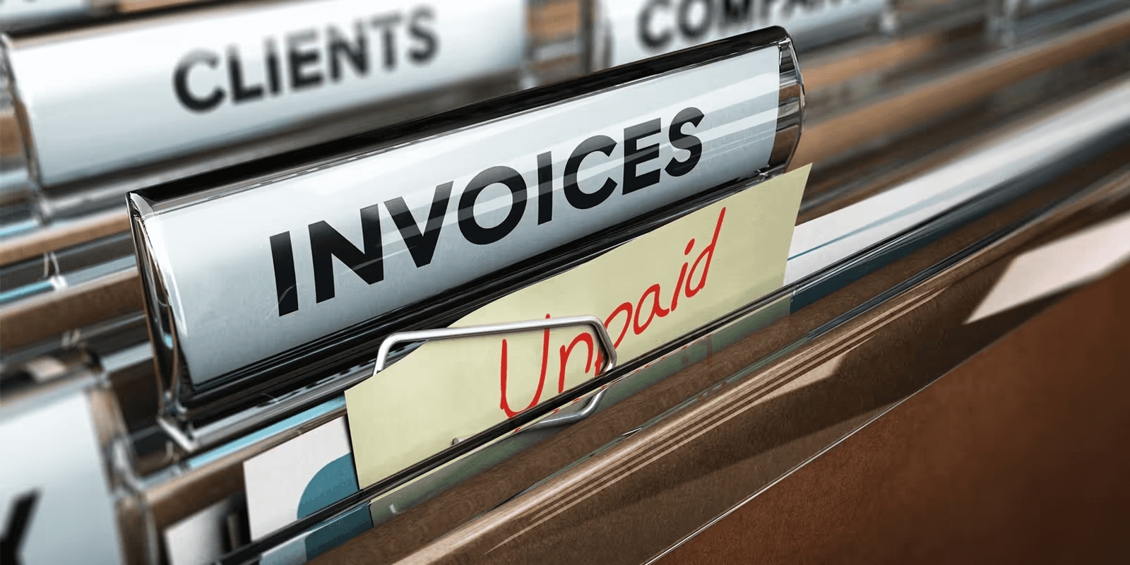 Unpaid invoice folder in filing cabinet - Payment Methods for Freelancers