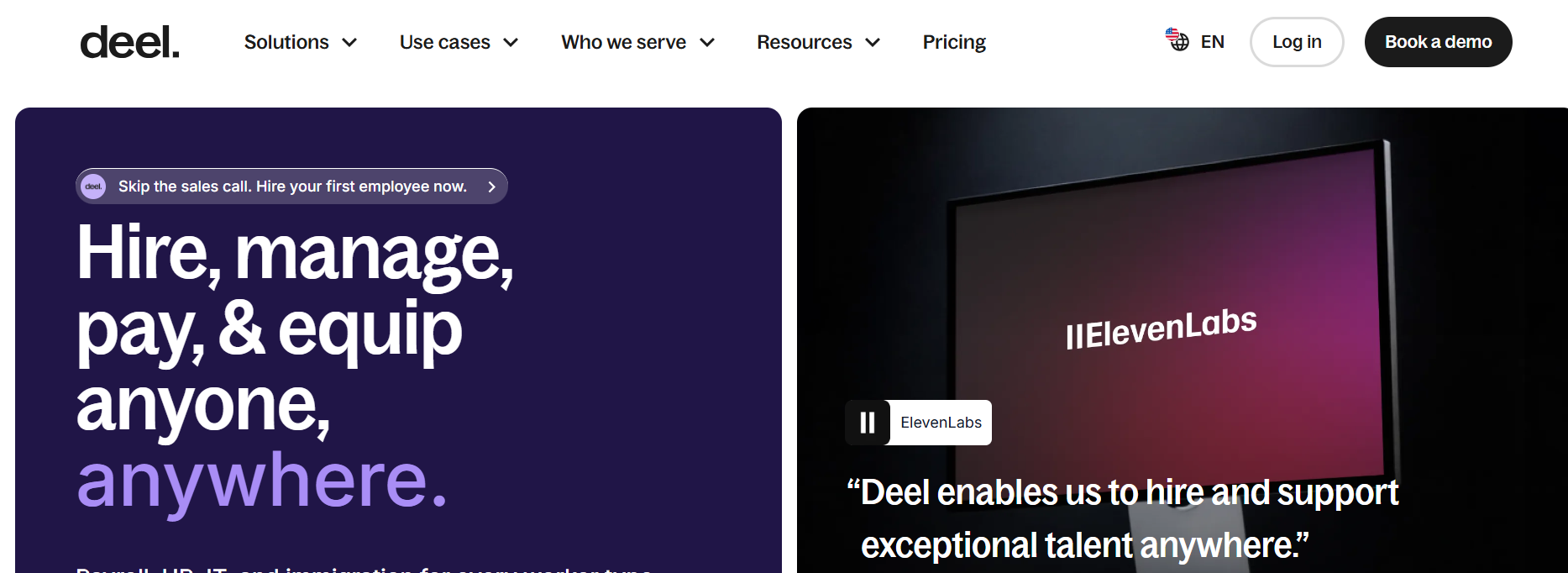 deel - Best Multi-Company Payroll Software