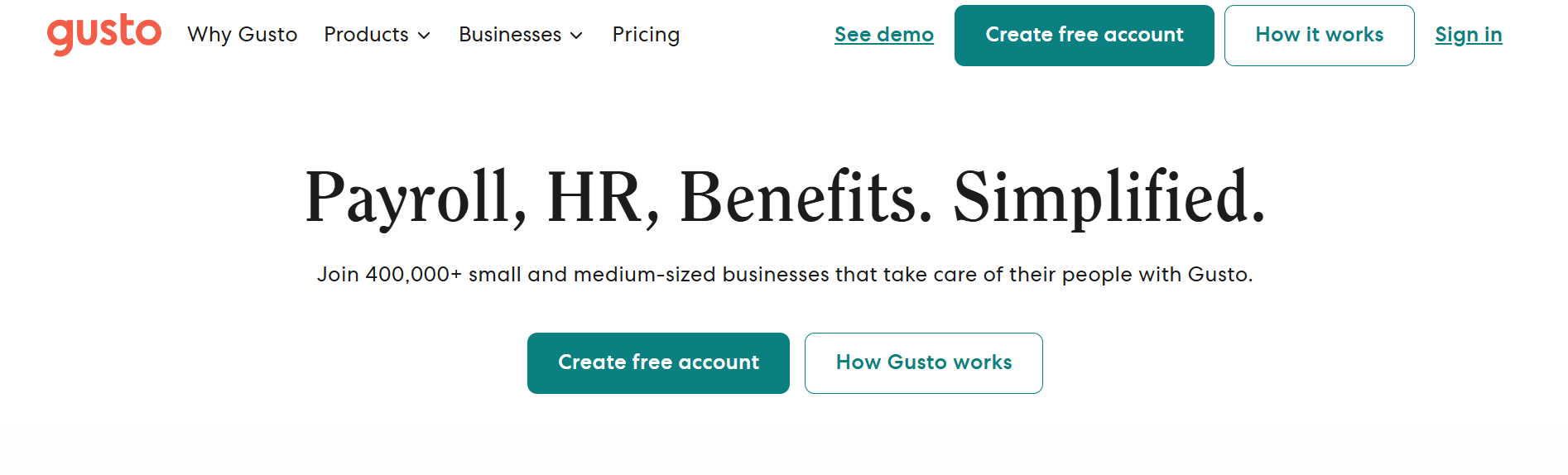 gusto - Best Multi-Company Payroll Software