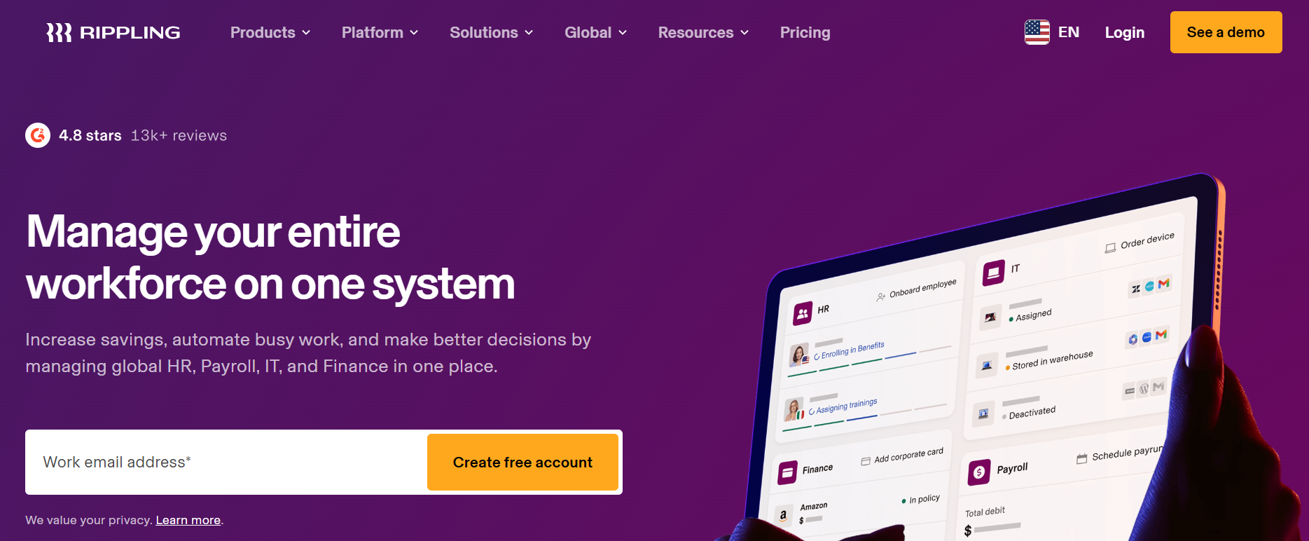 rippling - Best Multi-Company Payroll Software