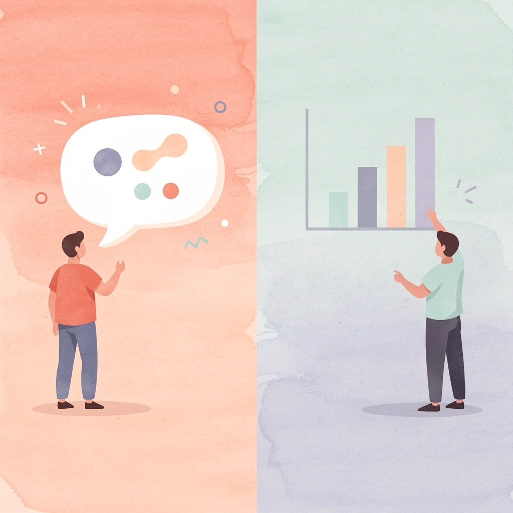 Split scene showing HR team reviewing technical documents versus worker receiving payment