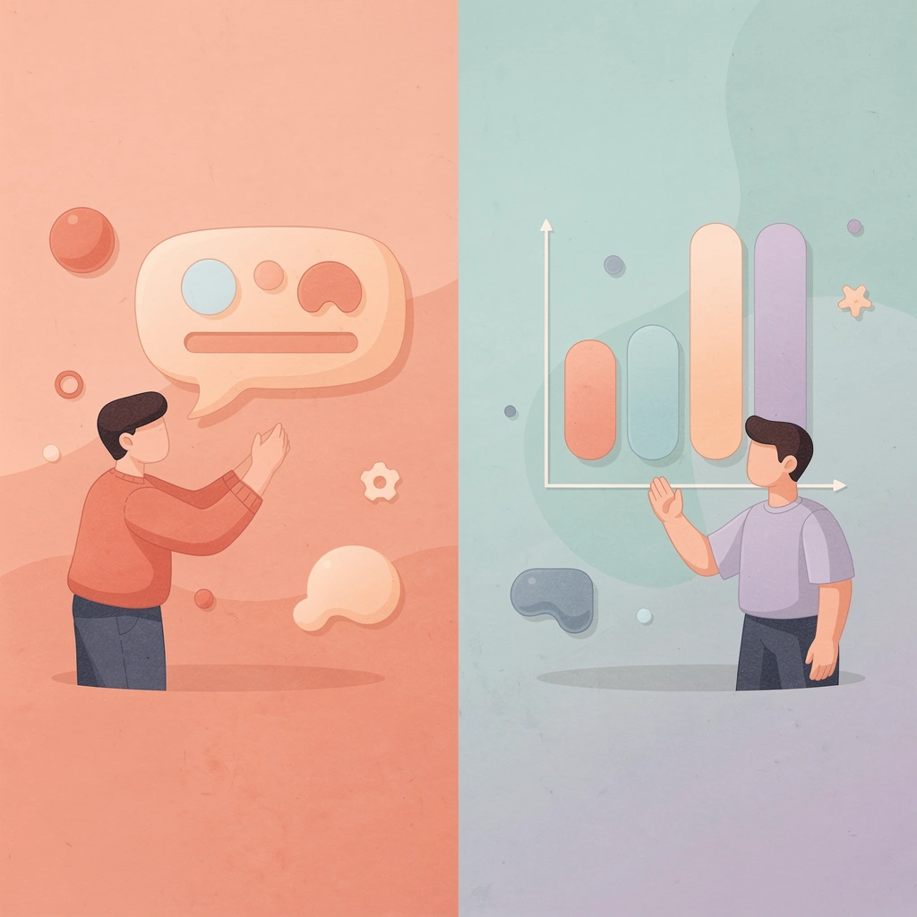 Split scene comparing traditional platform approach versus Ontop's worker-first approach