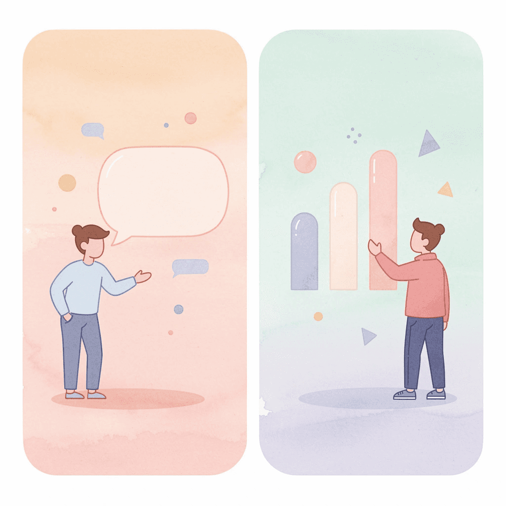 Split scene illustration showing employer convenience versus worker financial challenges