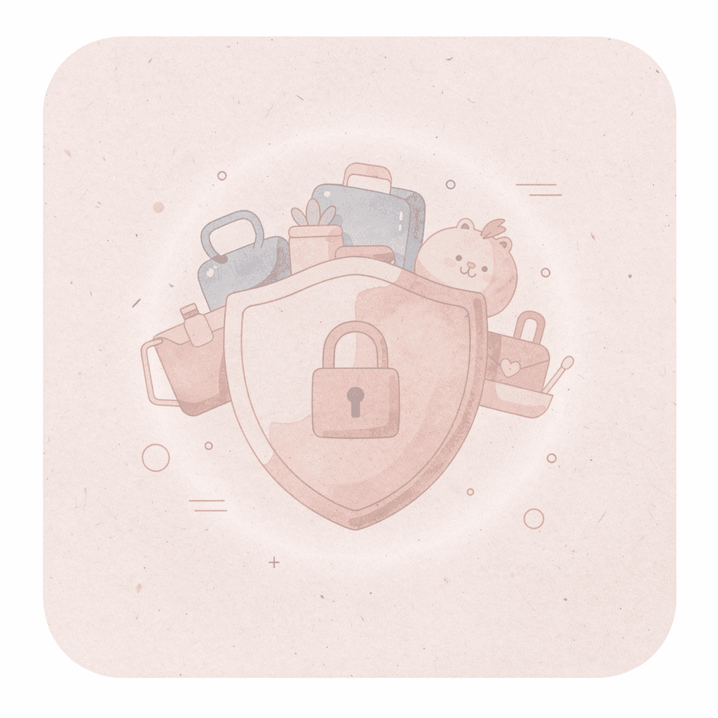 Shield protecting business documents representing compliance protection