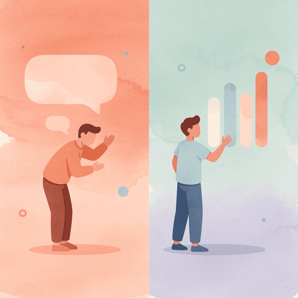 Split scene showing contrast between traditional slow payment frustration and OnTop satisfaction