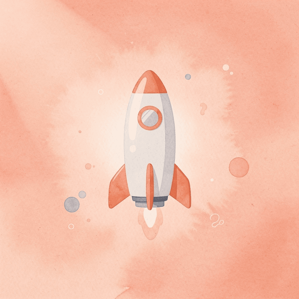 Rocket icon representing quick start acceleration
