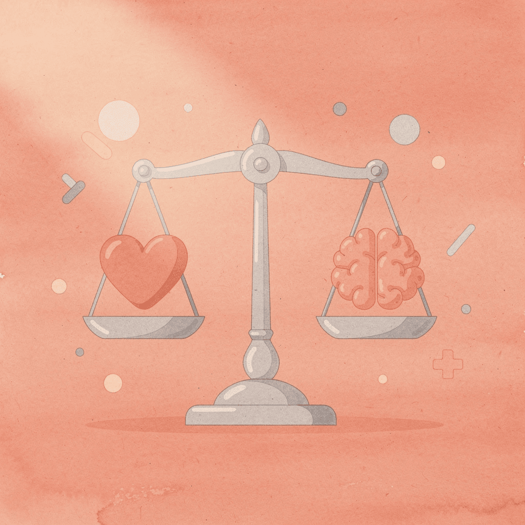 Balance scale comparing instant expectation versus slow reality