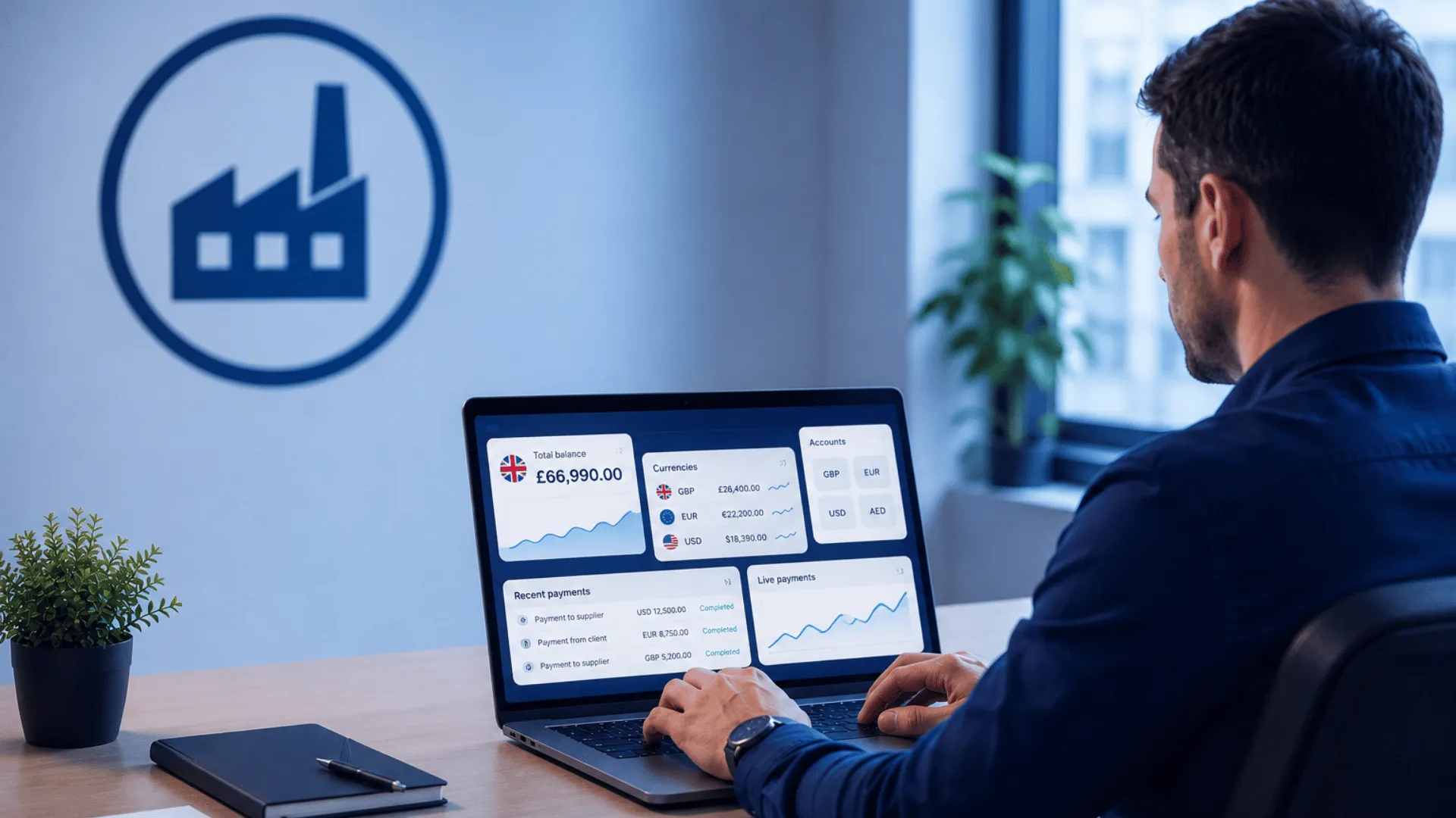man sending payments - B2B Cross-Border Payments 
