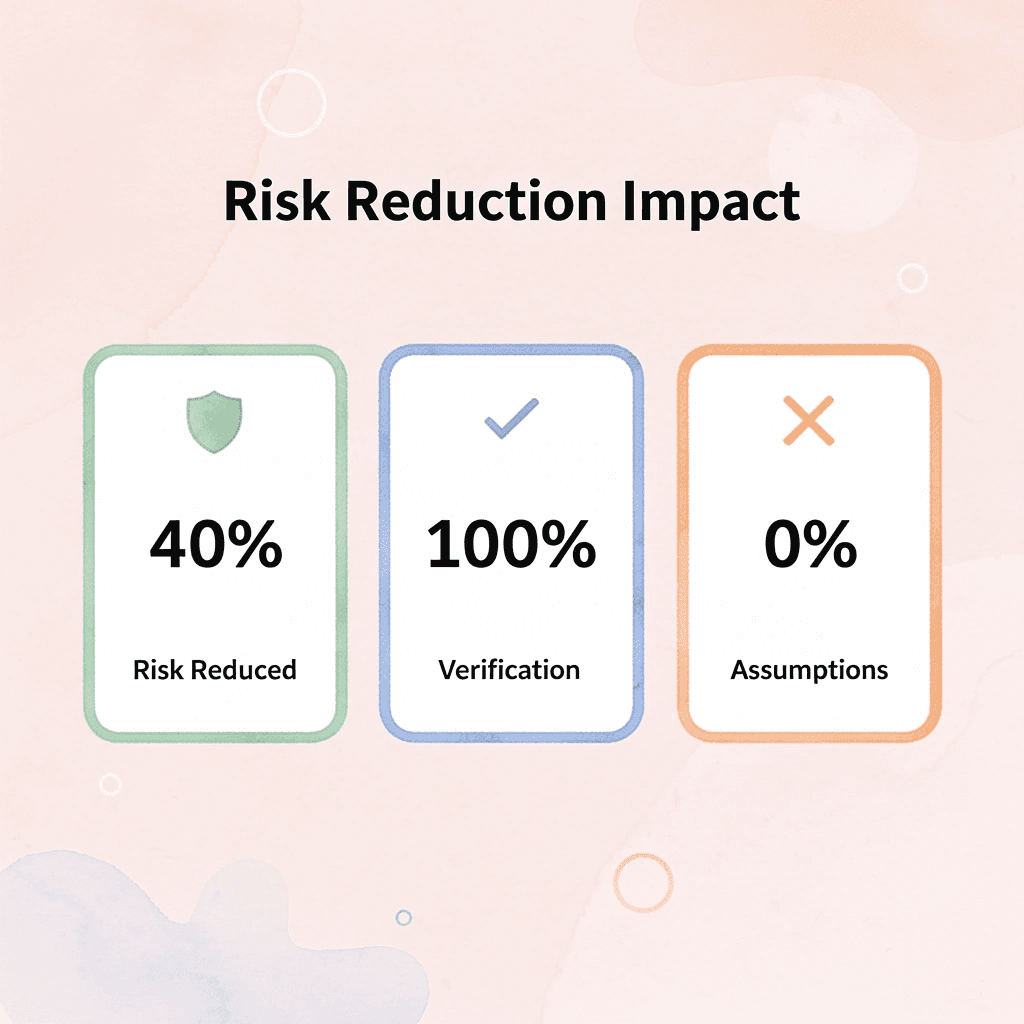 Statistics showing risk reduction benefits - B2B Cross-Border Payments 