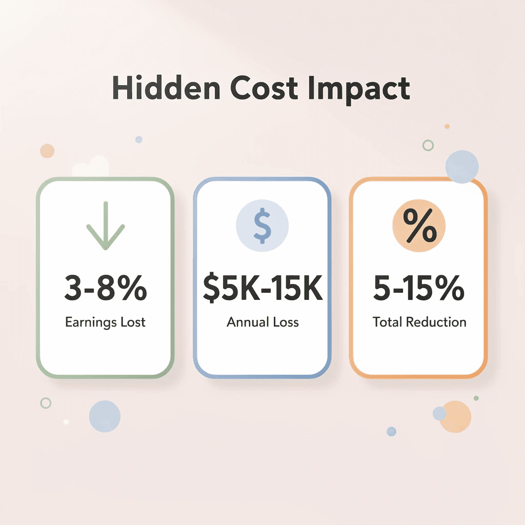 Statistics showing hidden cost impact on contractor earnings - Best Way to Pay International Contractors