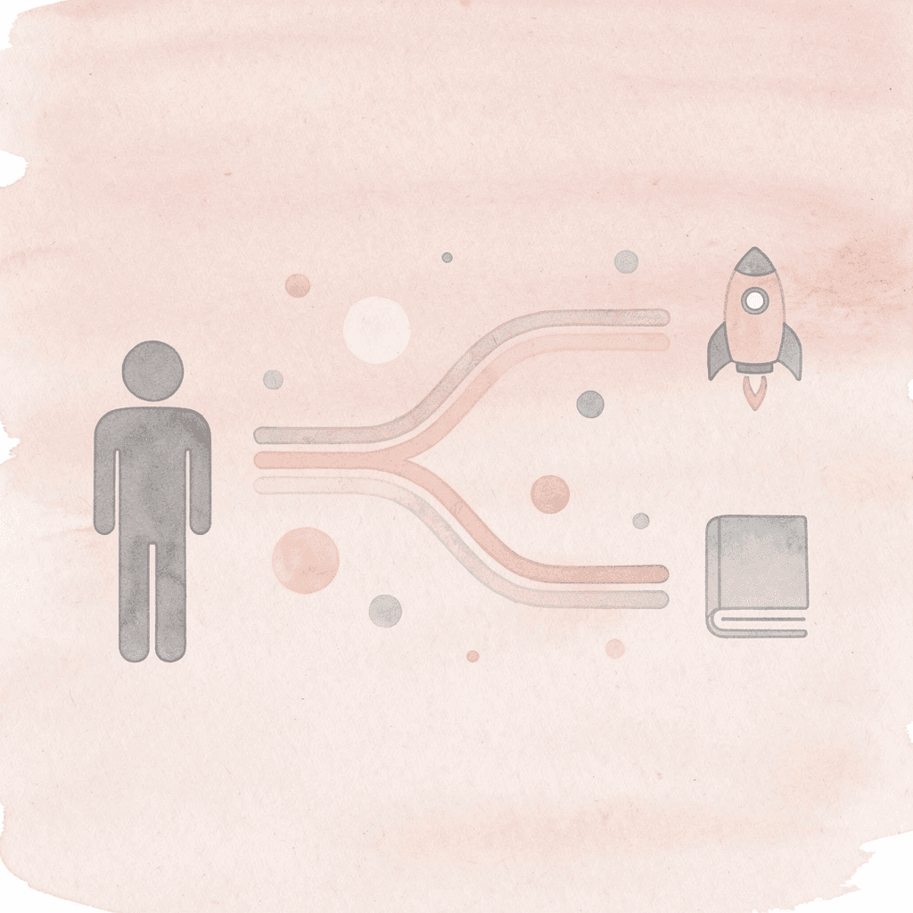 Office building icon splitting into two paths representing reactive vs proactive compliance approaches