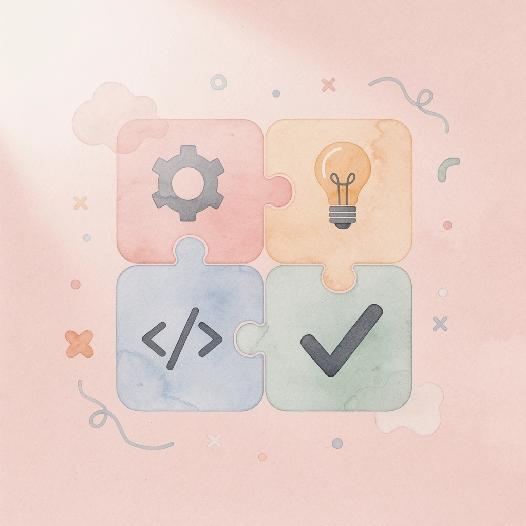 Scene of puzzle pieces fitting together representing a complete payroll solution