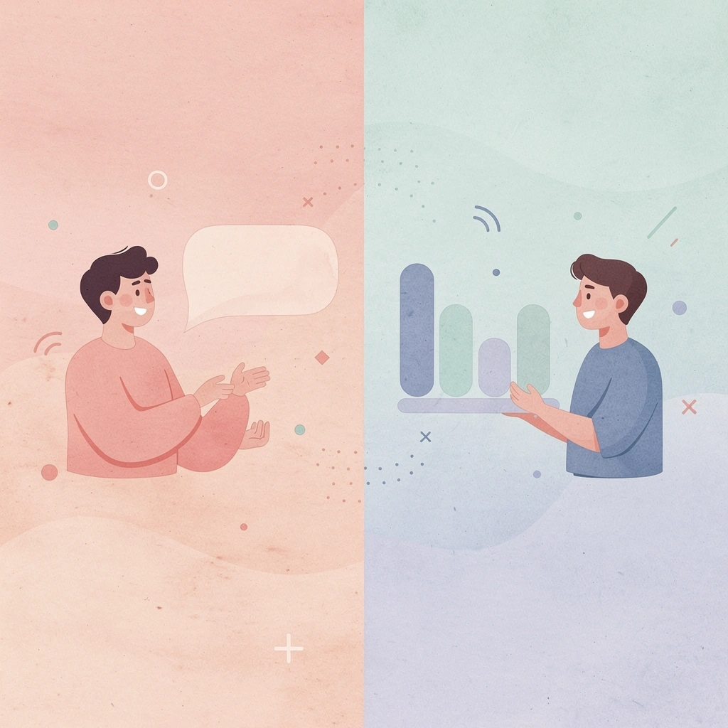 Split scene comparing traditional vs modern contractor payment methods