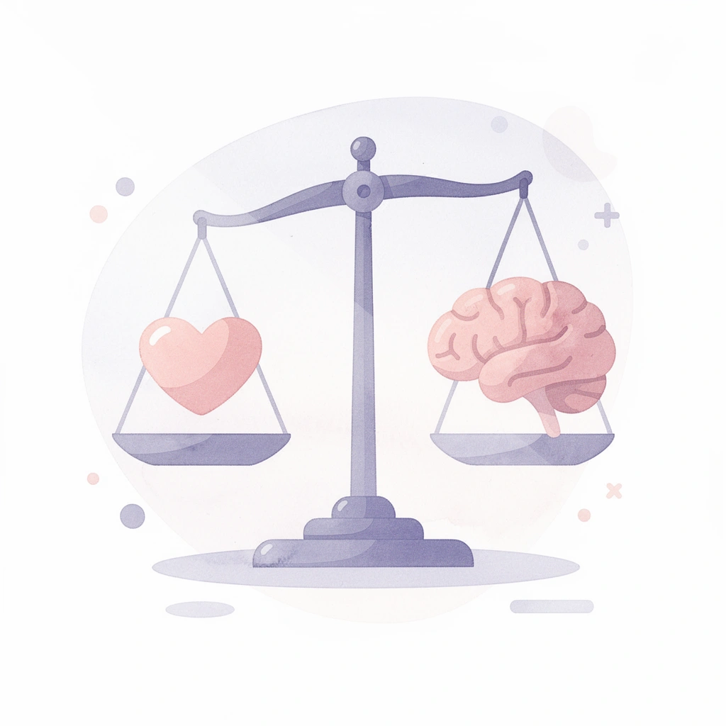 Balance scale icon contrasting the amount sent versus the amount actually received after fees