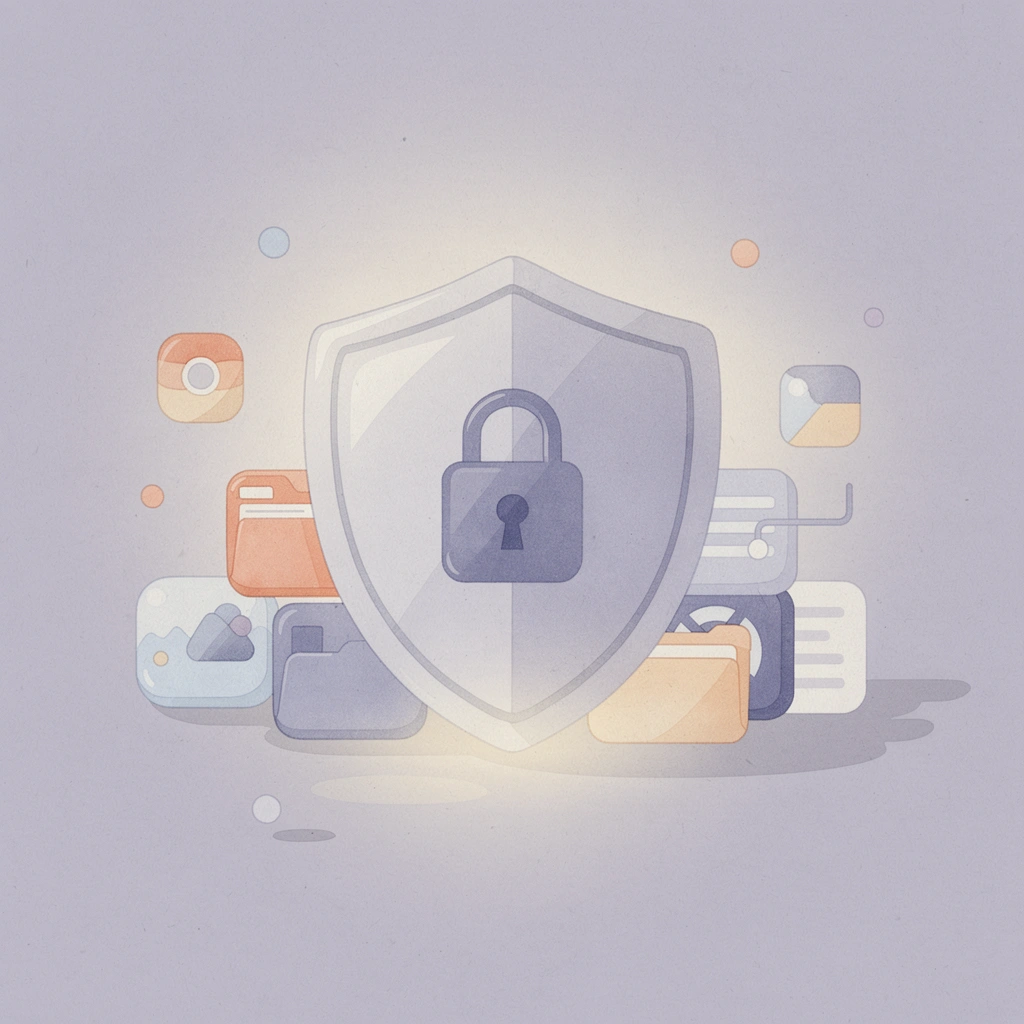 Scene illustration of a shield protecting payroll documents from compliance errors
