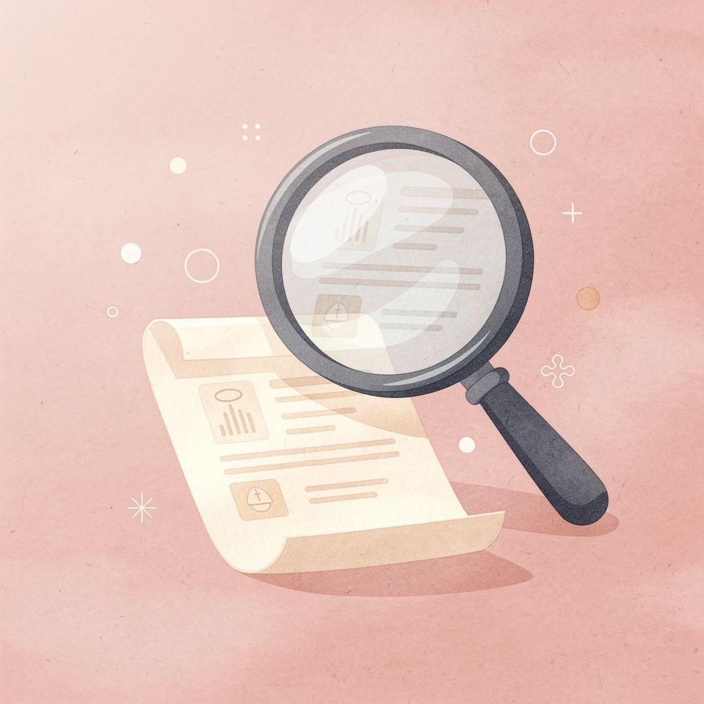 Magnifying glass examining hidden costs in a global hiring platform contract