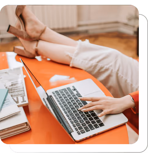 relax person with different benefits